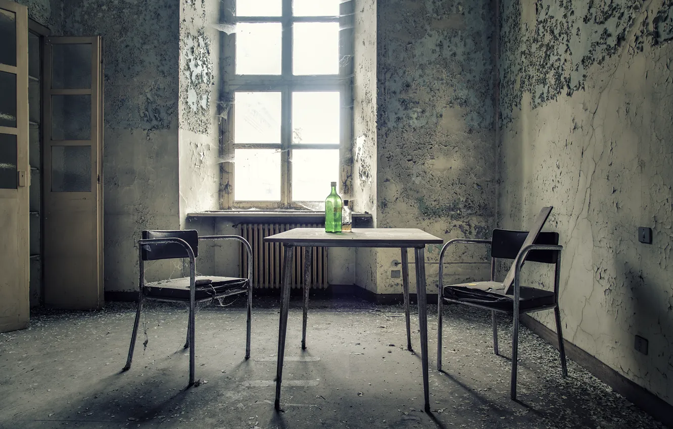 Photo wallpaper room, interior, window