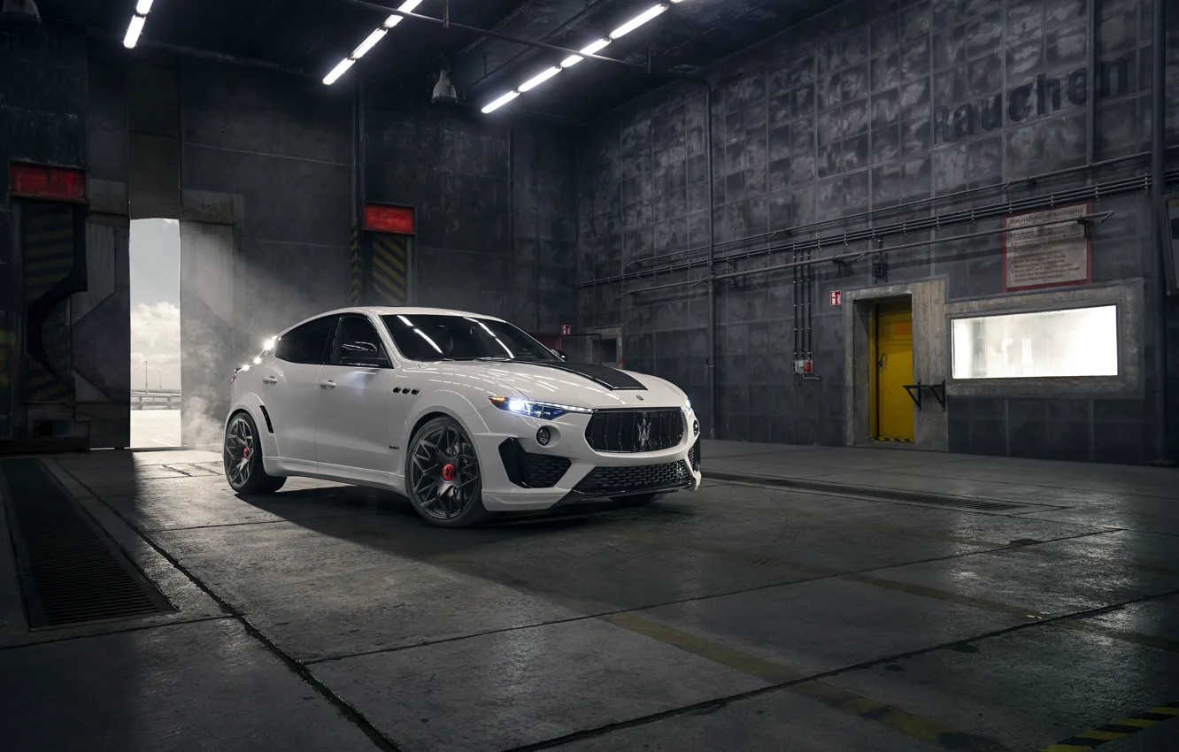 Photo wallpaper Maserati, crossover, Rosso, Novitec, 2020, Q4, GranSport, Levante S