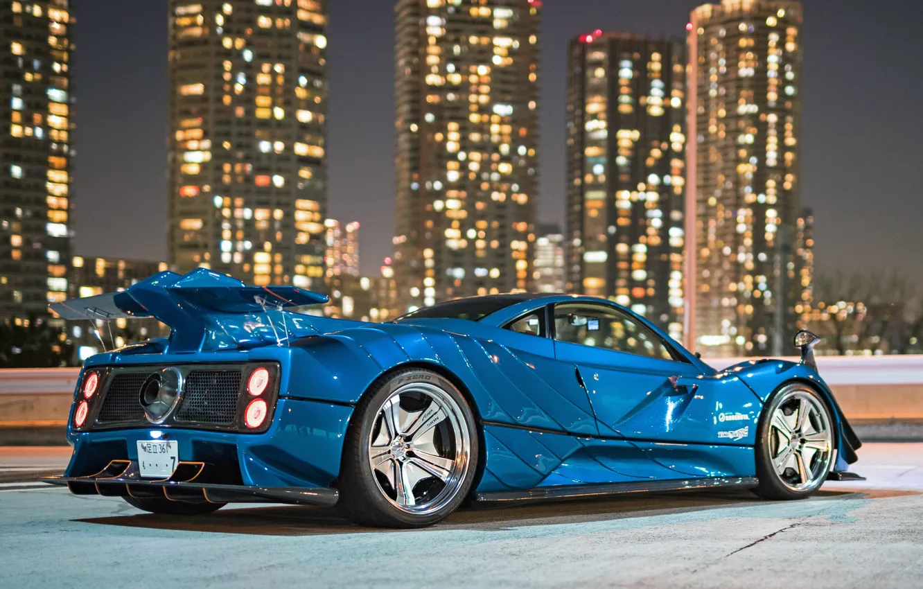 Photo wallpaper Pagani, rear view, Zonda, 2018, Anija, C12 S