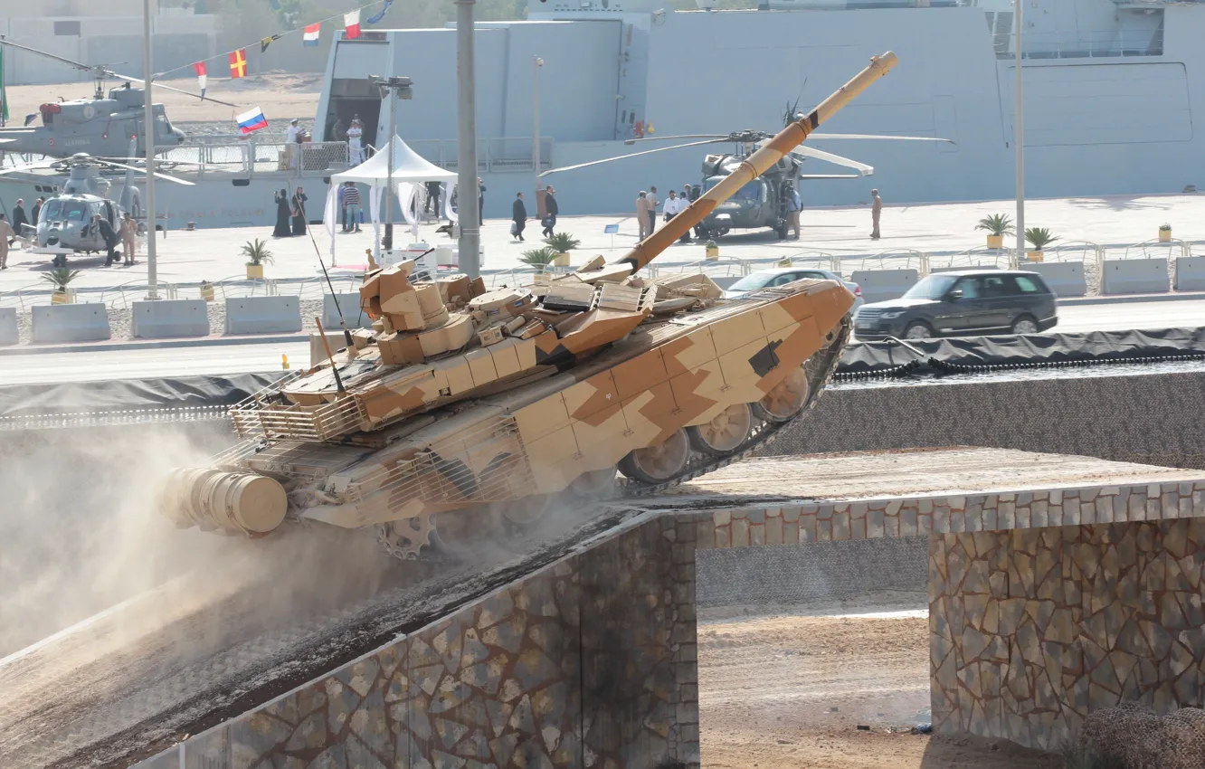 Photo wallpaper tank, Russia, armor, military equipment, tank, T-90 MS, UVZ