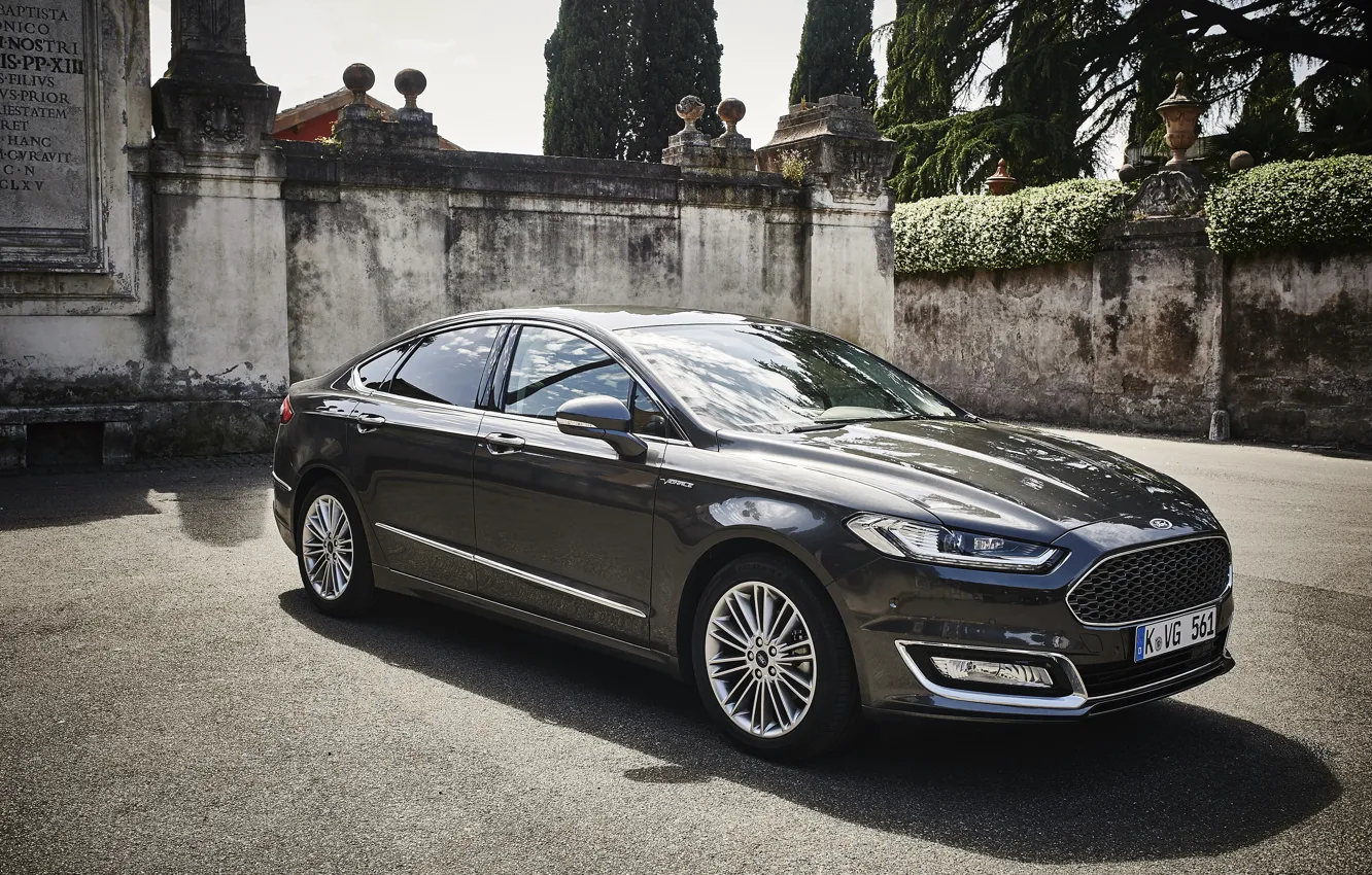 Photo wallpaper Ford, sedan, Ford, Sedan, Mondeo, Mondeo, 2015, Vignale