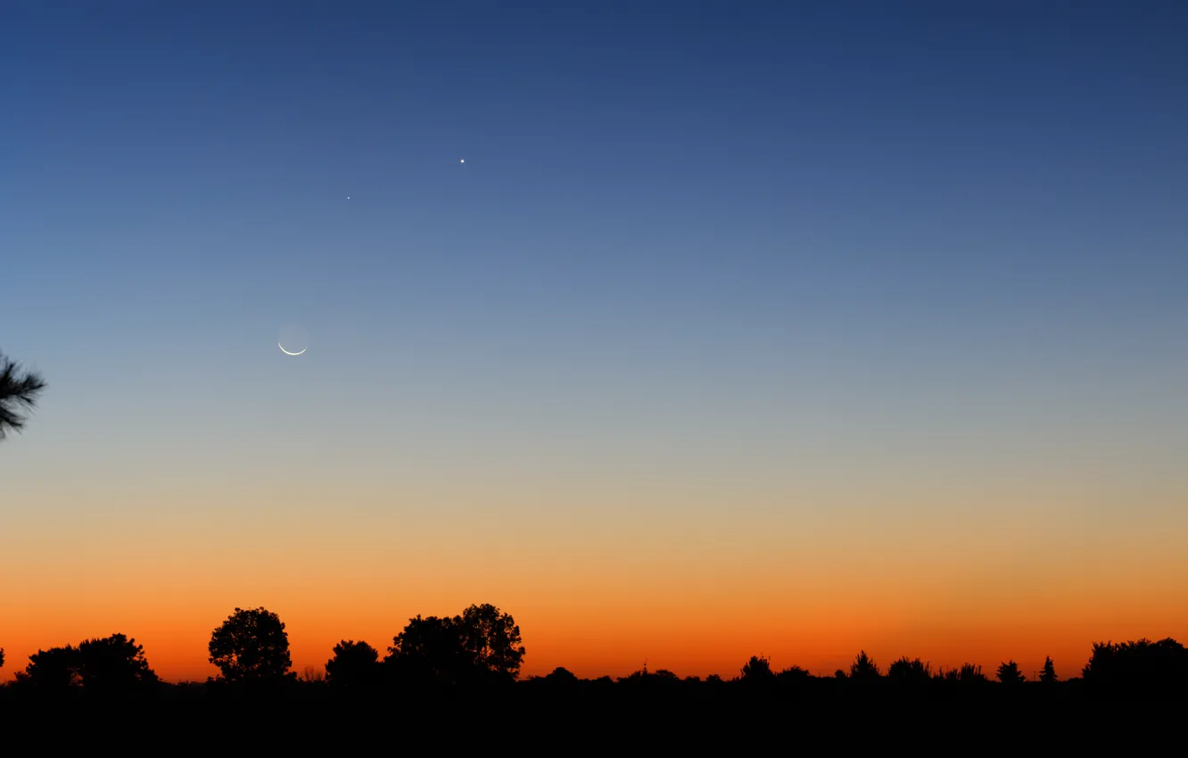 Photo wallpaper the moon, Mercury, Venus, Argentina