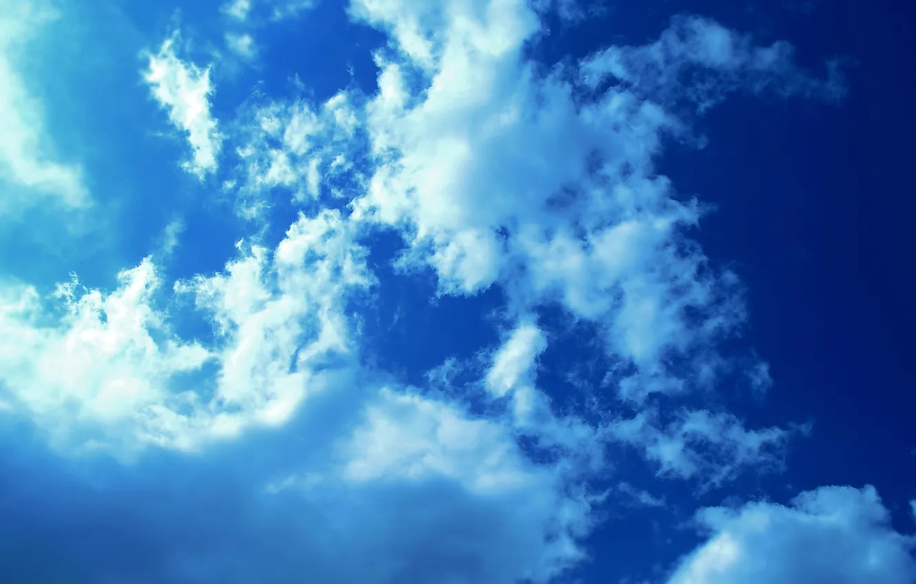 Photo wallpaper the sky, clouds, nature