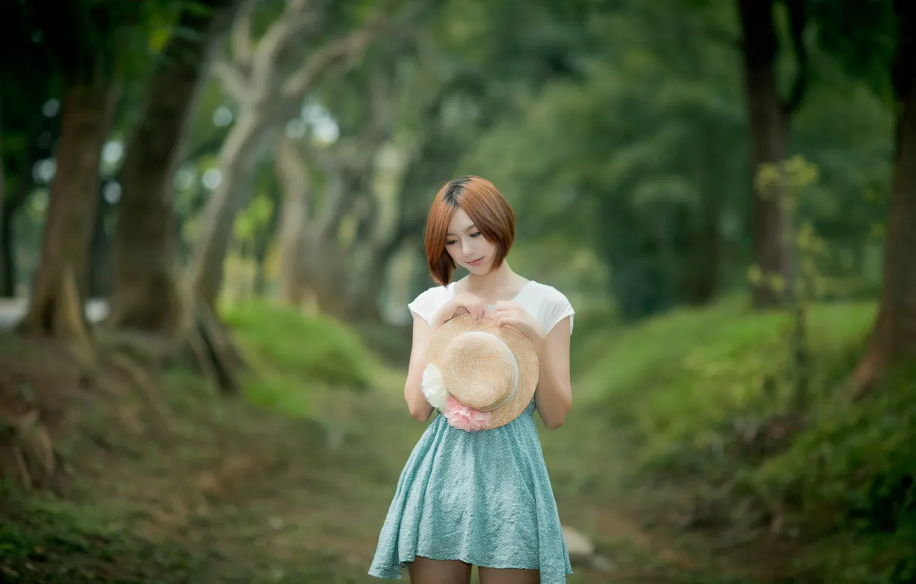 Photo wallpaper portrait, hat, East