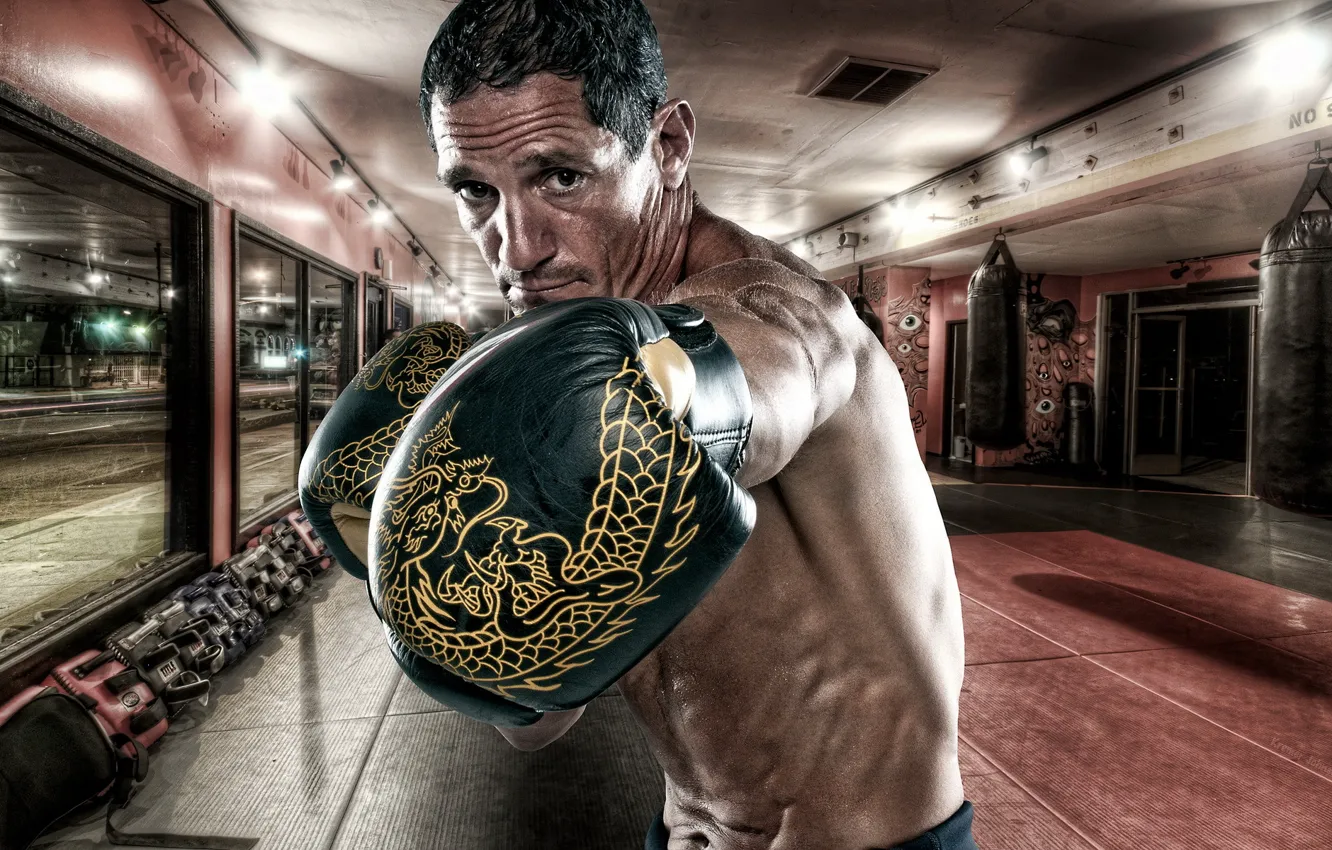 Photo wallpaper sport, Boxing, training