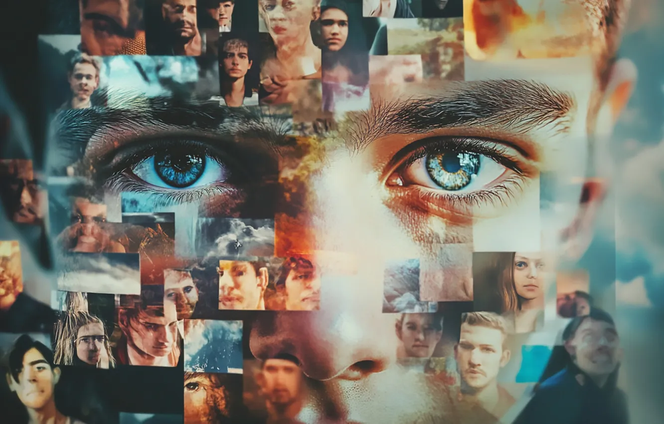 Photo wallpaper eyes, look, memories, face, memory, people, photos, male