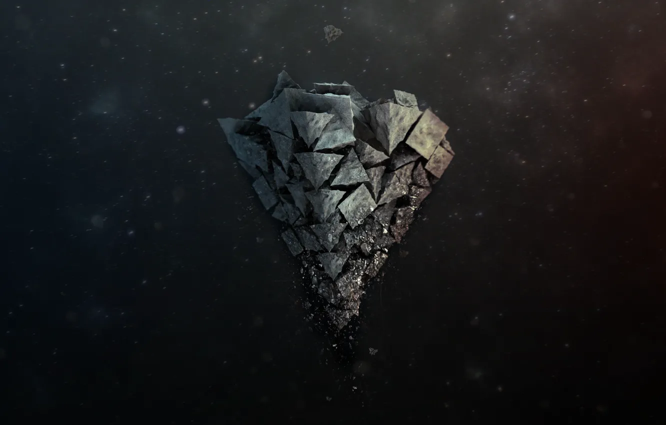 Photo wallpaper stone, pyramid, fly