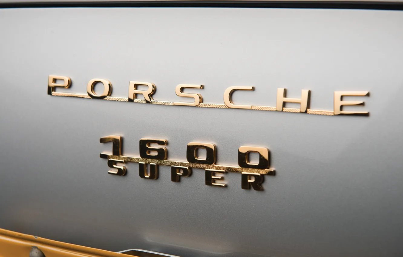 Photo wallpaper Porsche, 1957, 356, badge, Porsche 356A 1600 Super Coupe