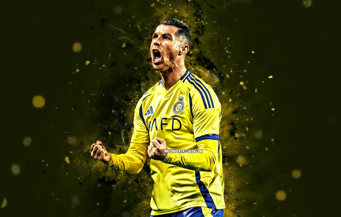 Photo wallpaper Cristiano Ronaldo, Legend, CR7, Football, Sport, Soccer, Saudi Arabia, Cristiano