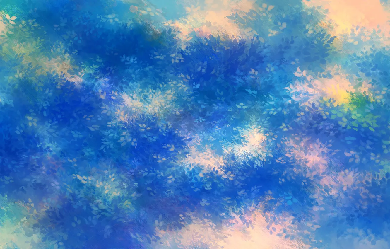 Photo wallpaper trees, nature, the top