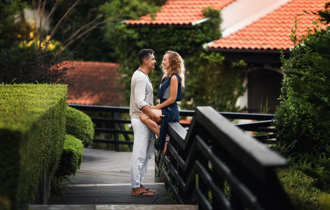 Photo wallpaper look, girl, happiness, photo, pair, male, lovers, Anastasia Barmina