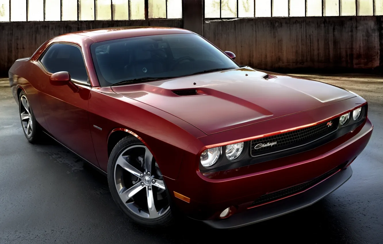 Photo wallpaper background, Dodge, Challenger, the front, Muscle car, Muscle car, R T, 100th Anniversary