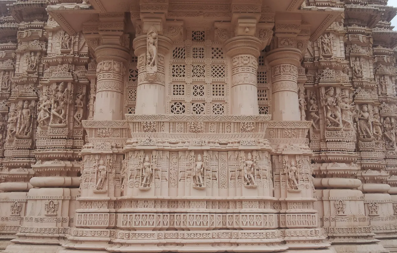 Photo wallpaper stone, India, temple, taranga