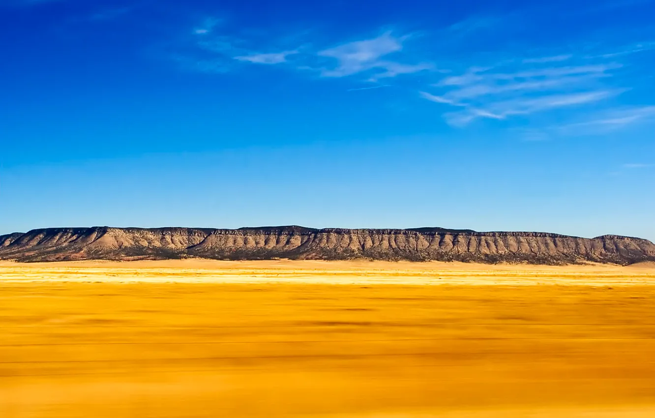 Photo wallpaper sand, the sky, desert, plateau