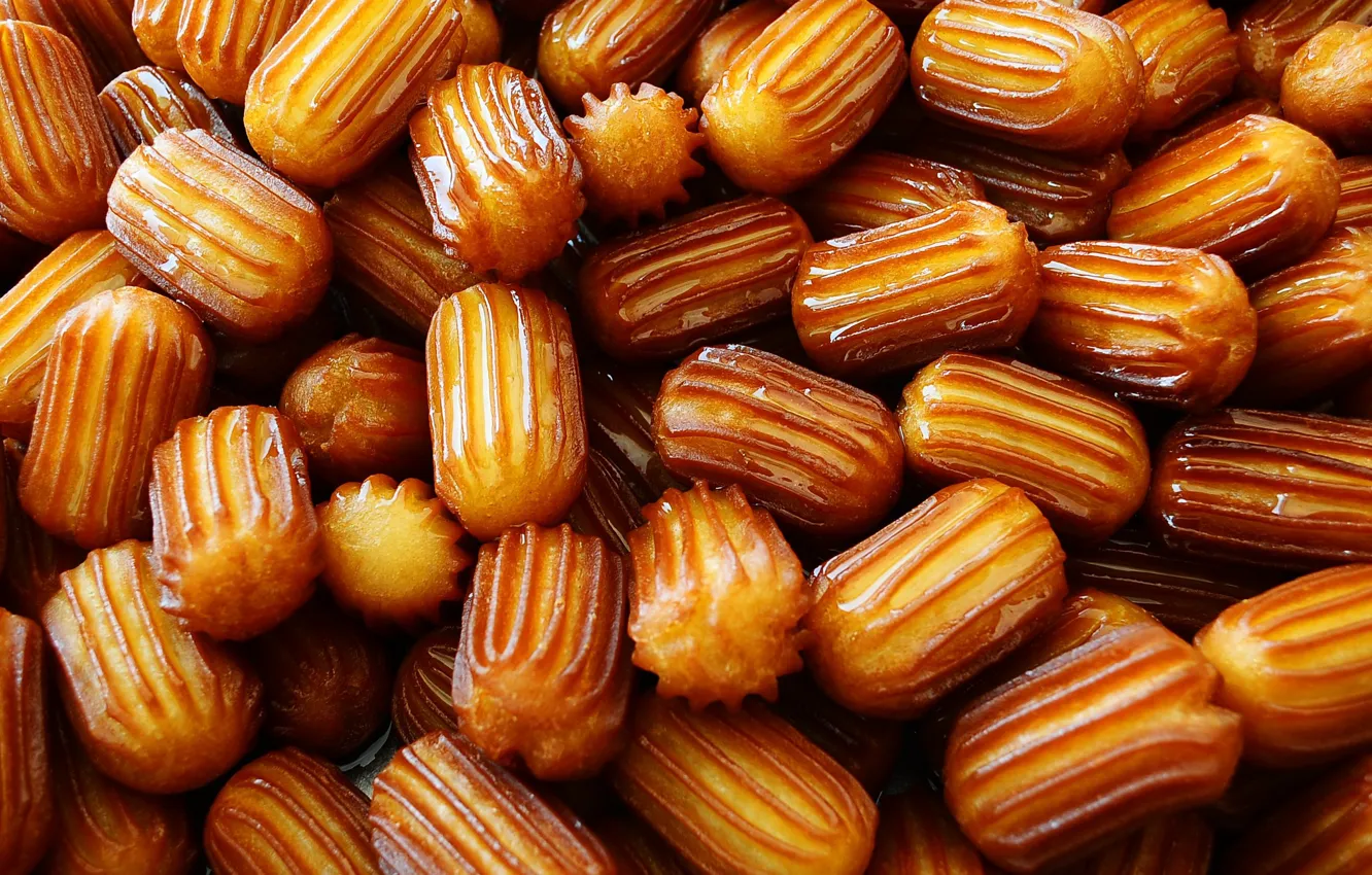 Photo wallpaper dessert, Turkish Cuisine, Tulumba Dessert