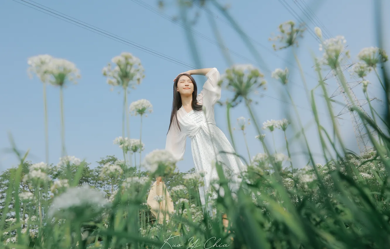 Photo wallpaper China, girl, sexy, girls, woman, model, asian, cute