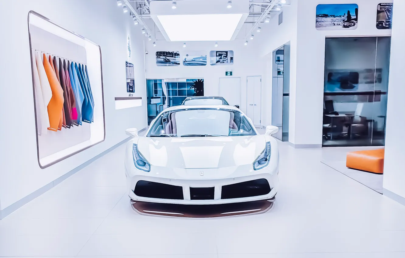 Photo wallpaper car, machine, white, style, Ferrari, Ferrari, luxury, Alexunder Hess