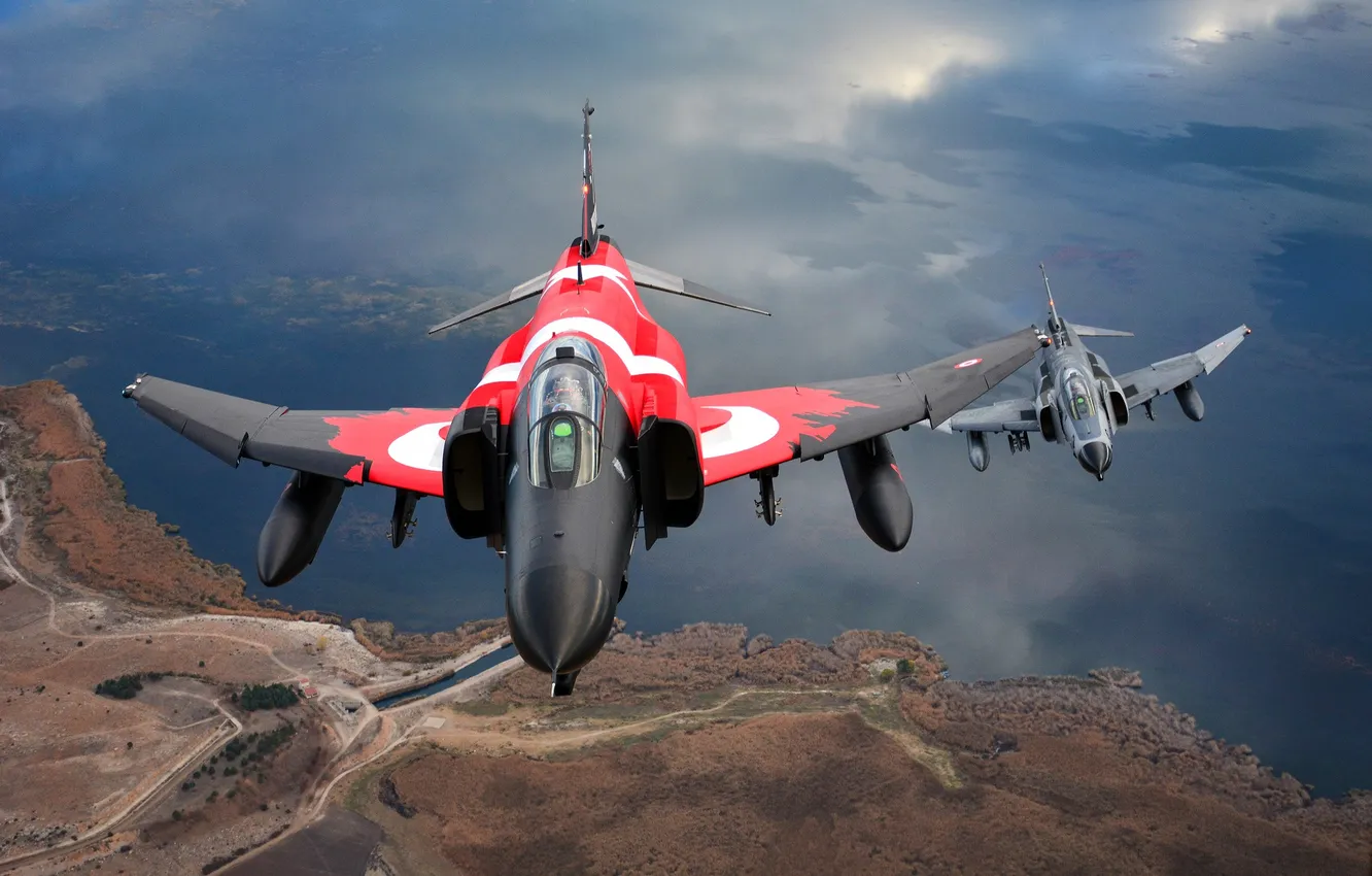 Photo wallpaper McDonnell Douglas F-4 Phantom II, Turkish Air Force, 50.year