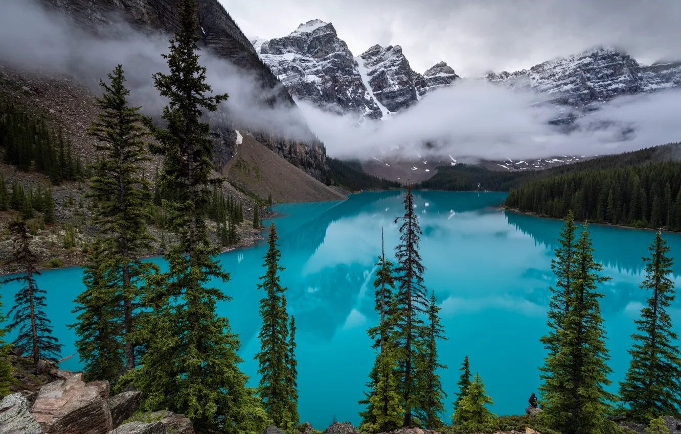 Photo wallpaper Canada, Moraine Lake, Banff national Park