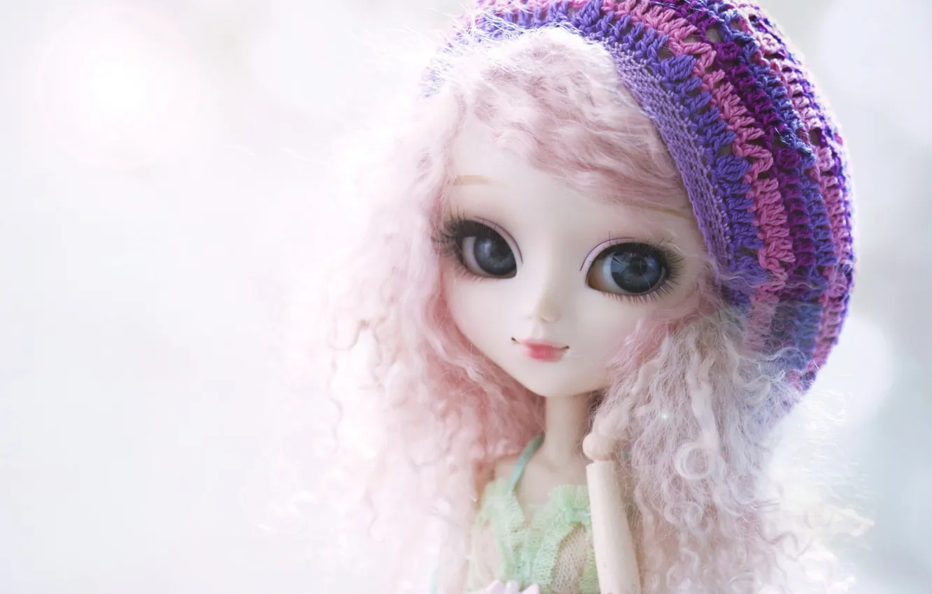 Photo wallpaper toy, doll, blonde, takes