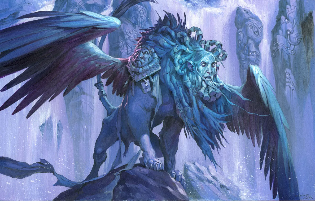 Photo wallpaper Magic: The Gathering, Jesper Ejsing, The Sphinx-The Seer, Prognostic Sphinx