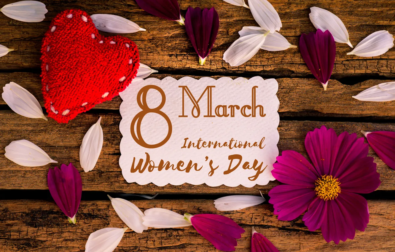 Photo wallpaper flowers, holiday, March 8, postcard