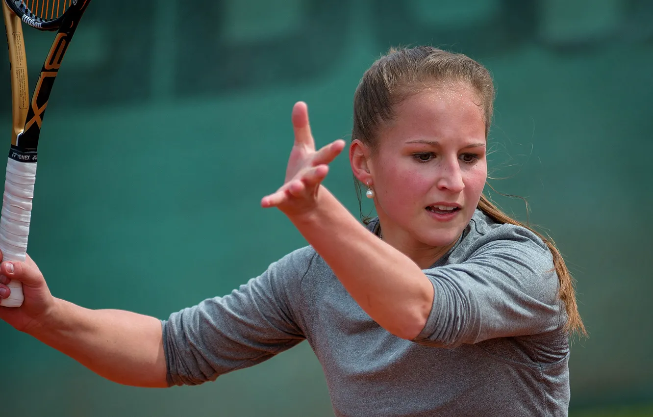 Photo wallpaper tennis player, racket, Kastner Steffi