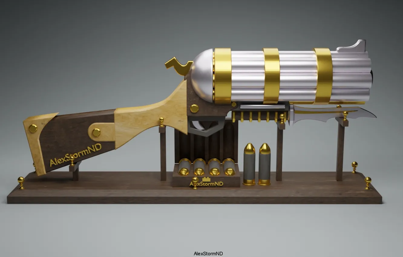 Photo wallpaper gun, toy, decor