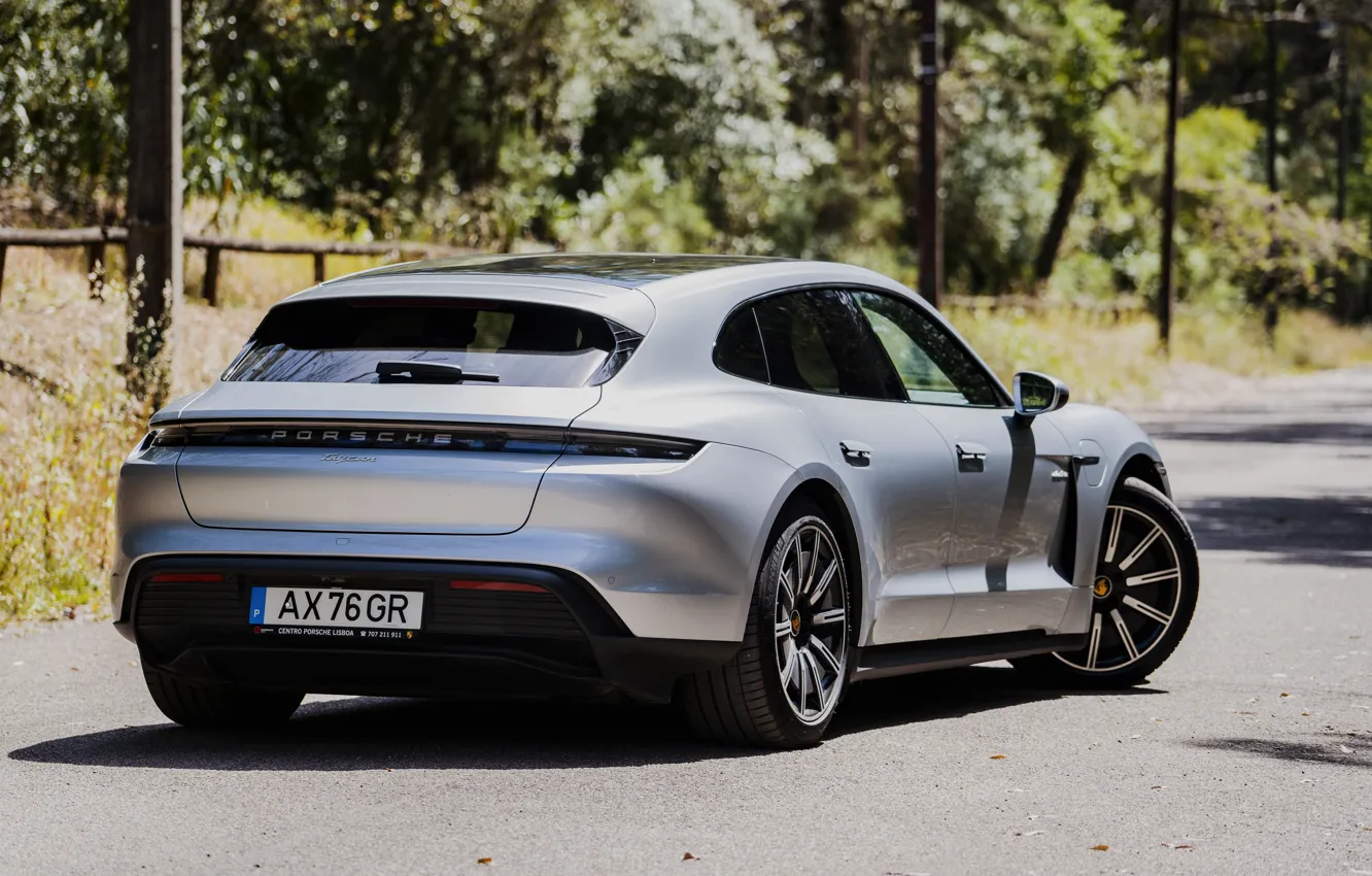 Photo wallpaper Porsche, Taycan, Porsche Taycan Sport Turismo