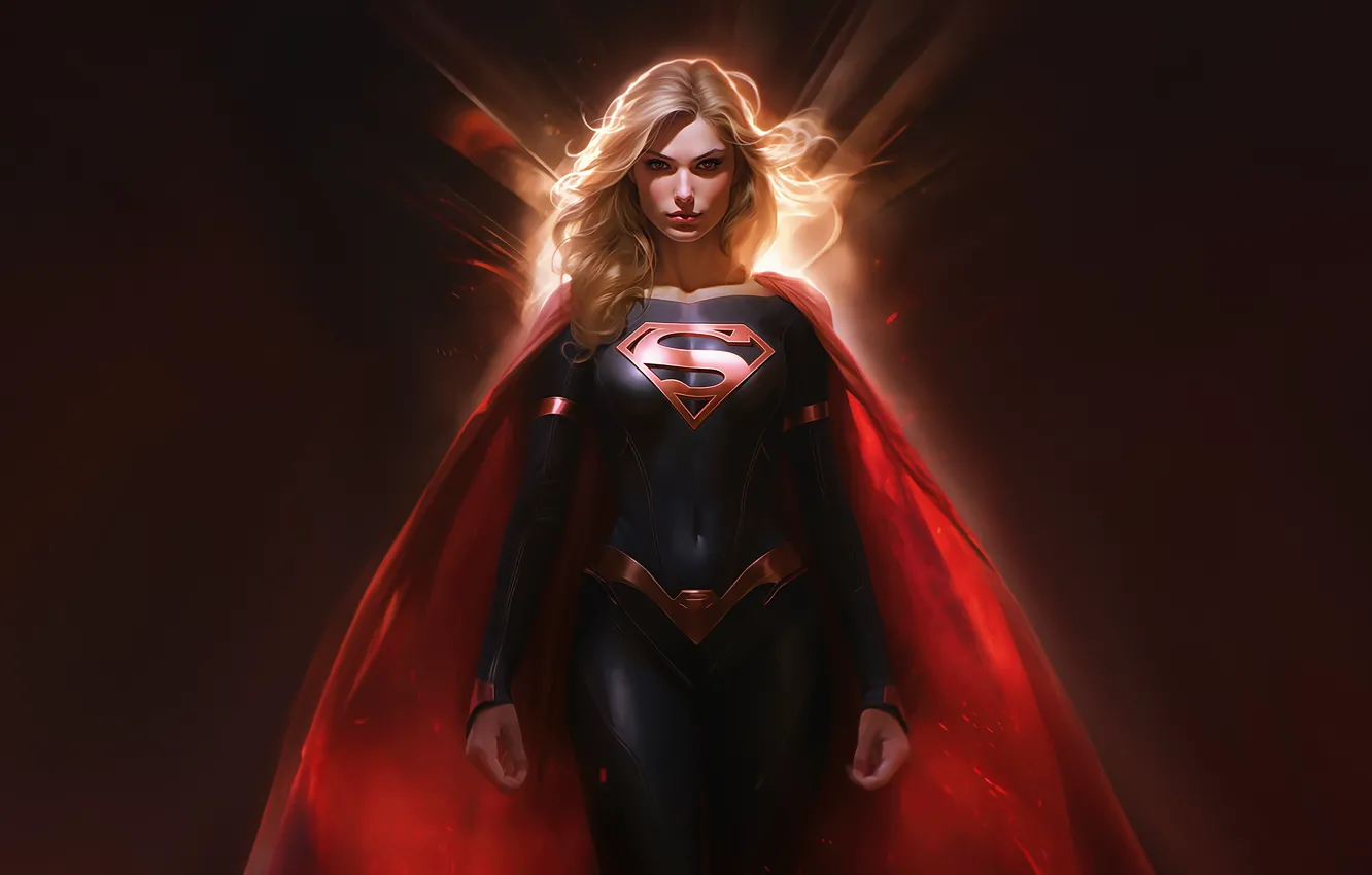 Photo wallpaper angel, Supergirl, Spectacular