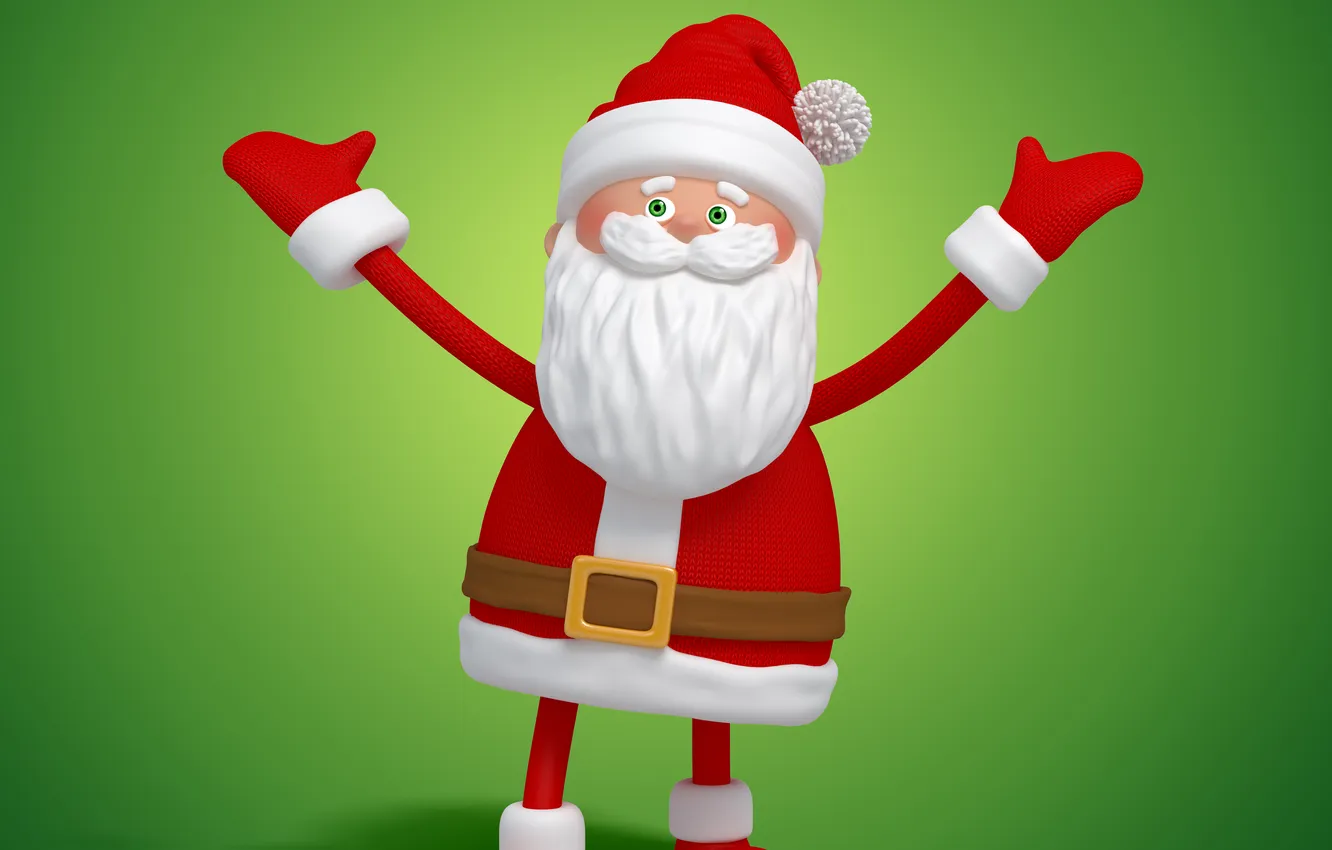 Photo wallpaper new year, Christmas, Santa Claus, Santa, Christmas, New Year, Santa Claus, santa