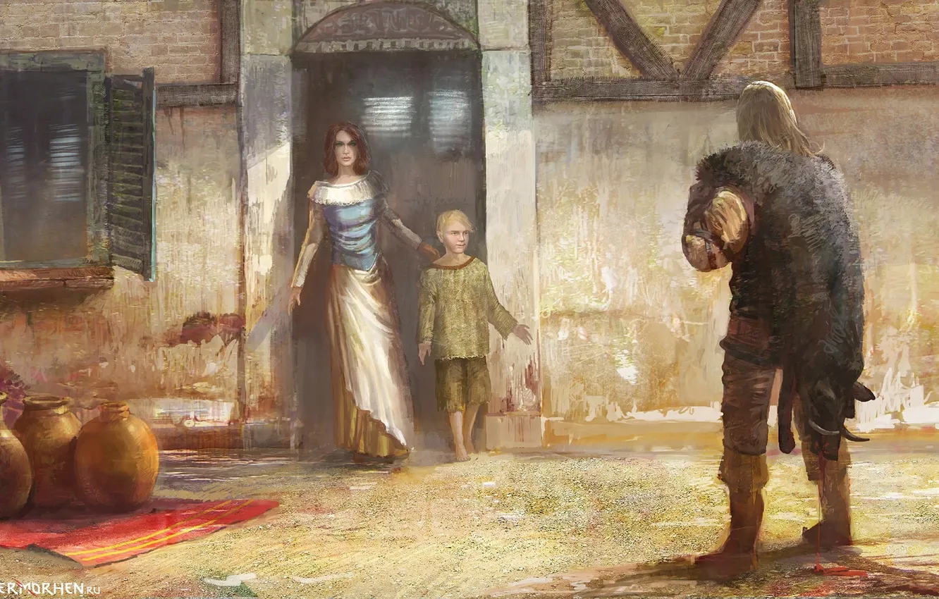 Photo wallpaper Geralt, return, The Witcher. the Witcher, Alvin, Tris