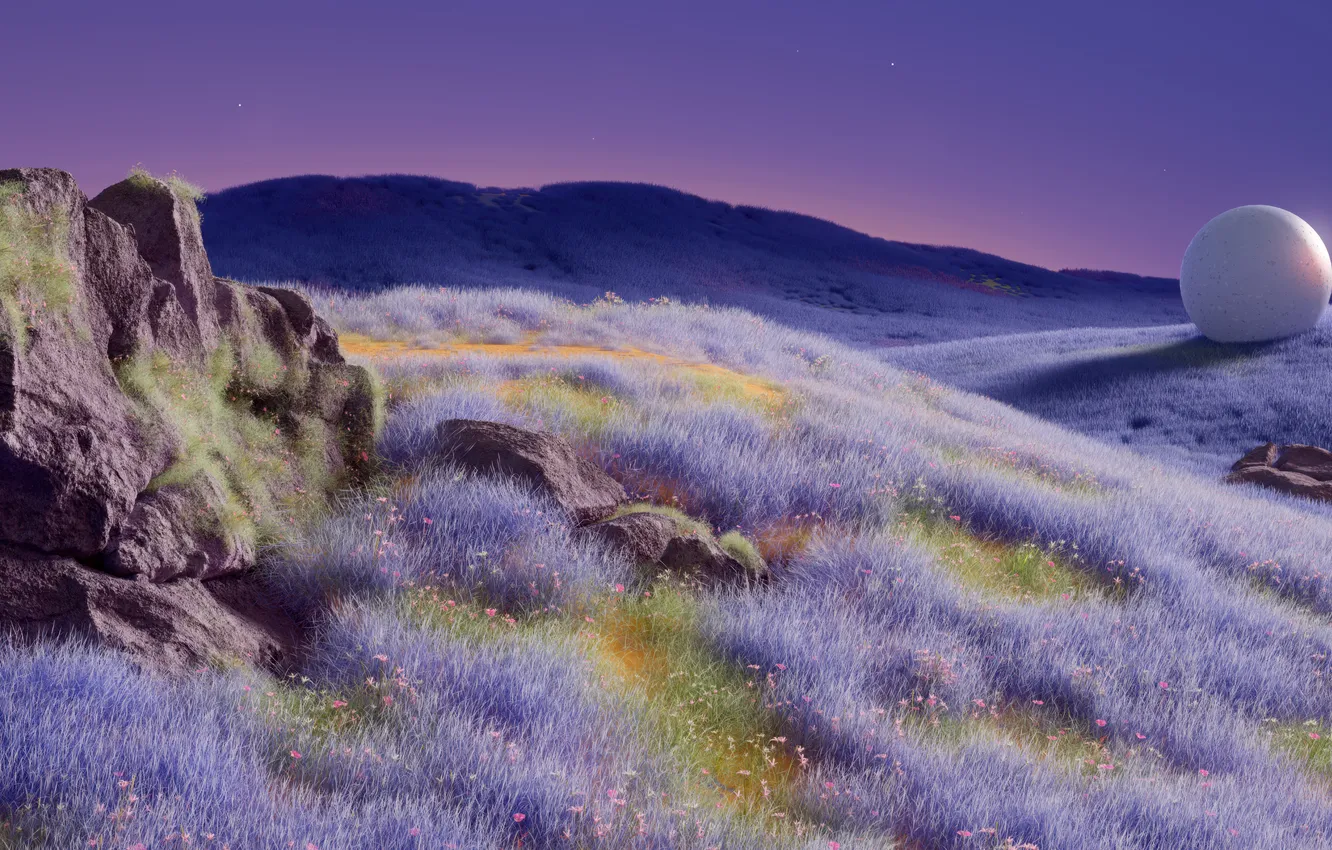 Photo wallpaper nature, beauty, landscape, nature, rocks, digital art, surreal, Serene