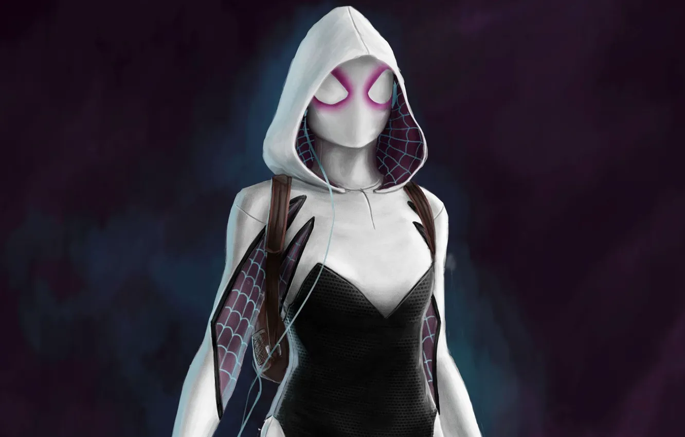 Photo wallpaper the dark background, mask, costume, hood, Marvel, super heroes, Marvel Comics, Comics