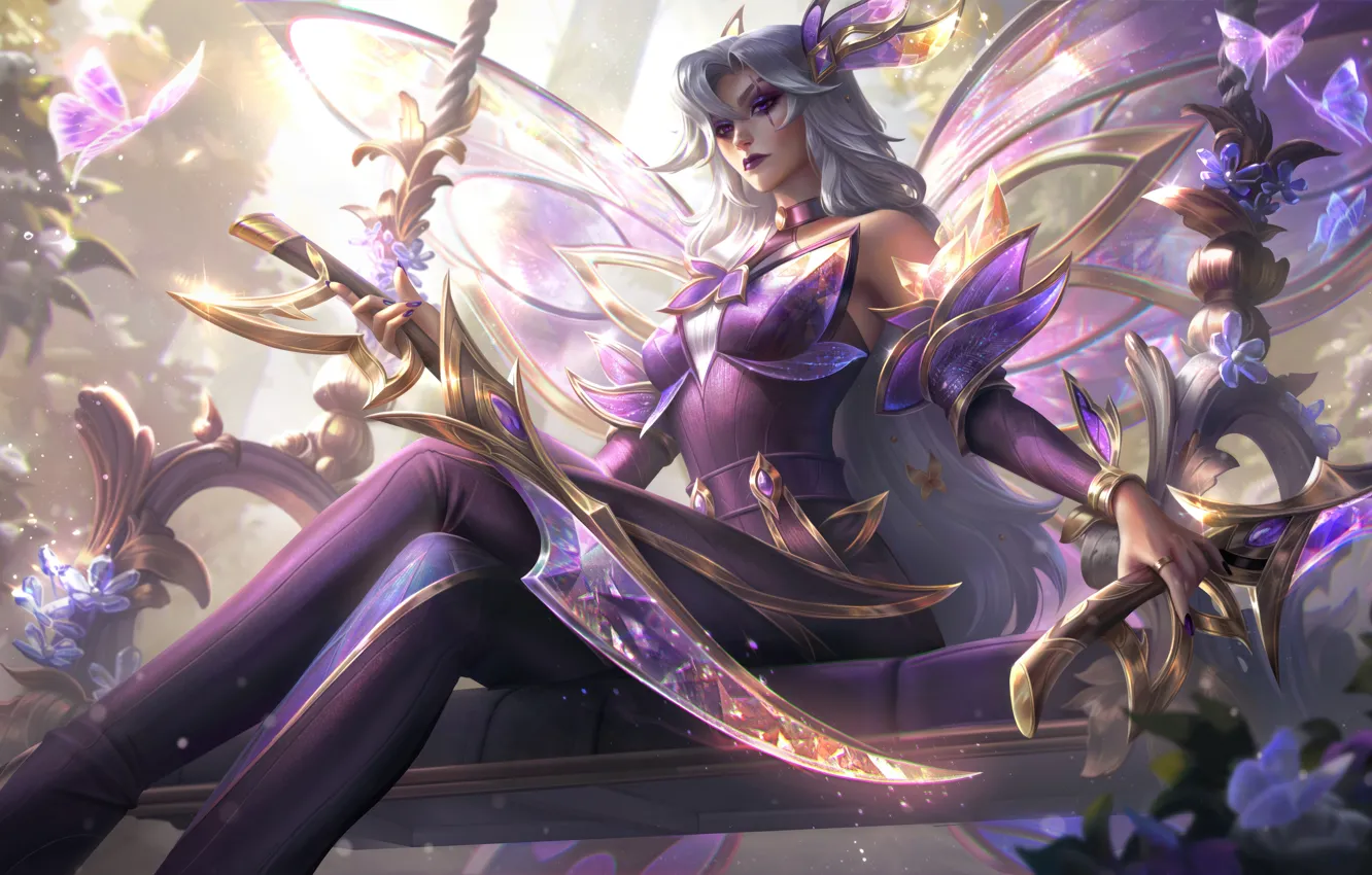 Photo wallpaper art, League of Legends, Katarina, LoL, skin, Faerie, Faerie Court