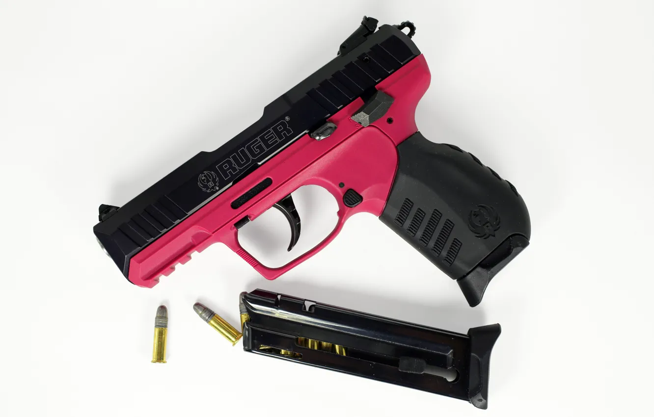 Photo wallpaper gun, clip, Ruger