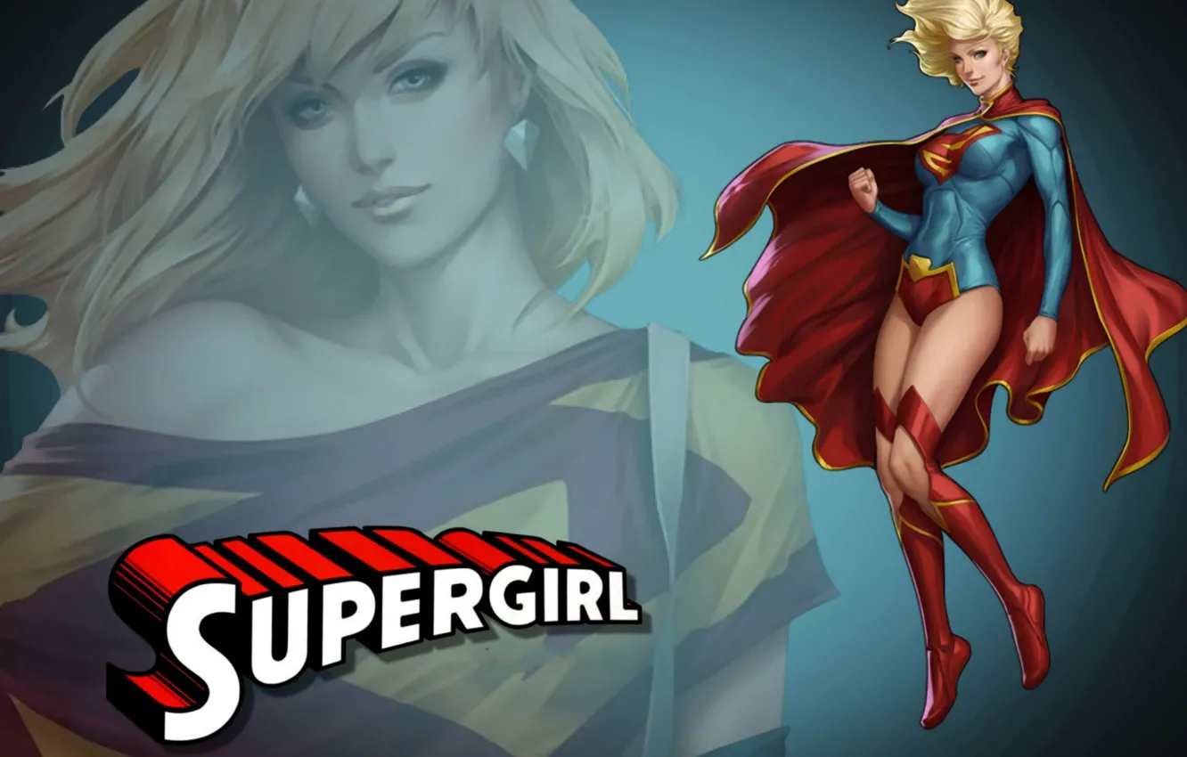 Photo wallpaper blonde, blonde, superhero, DC Comics, Supergirl, Supergirl