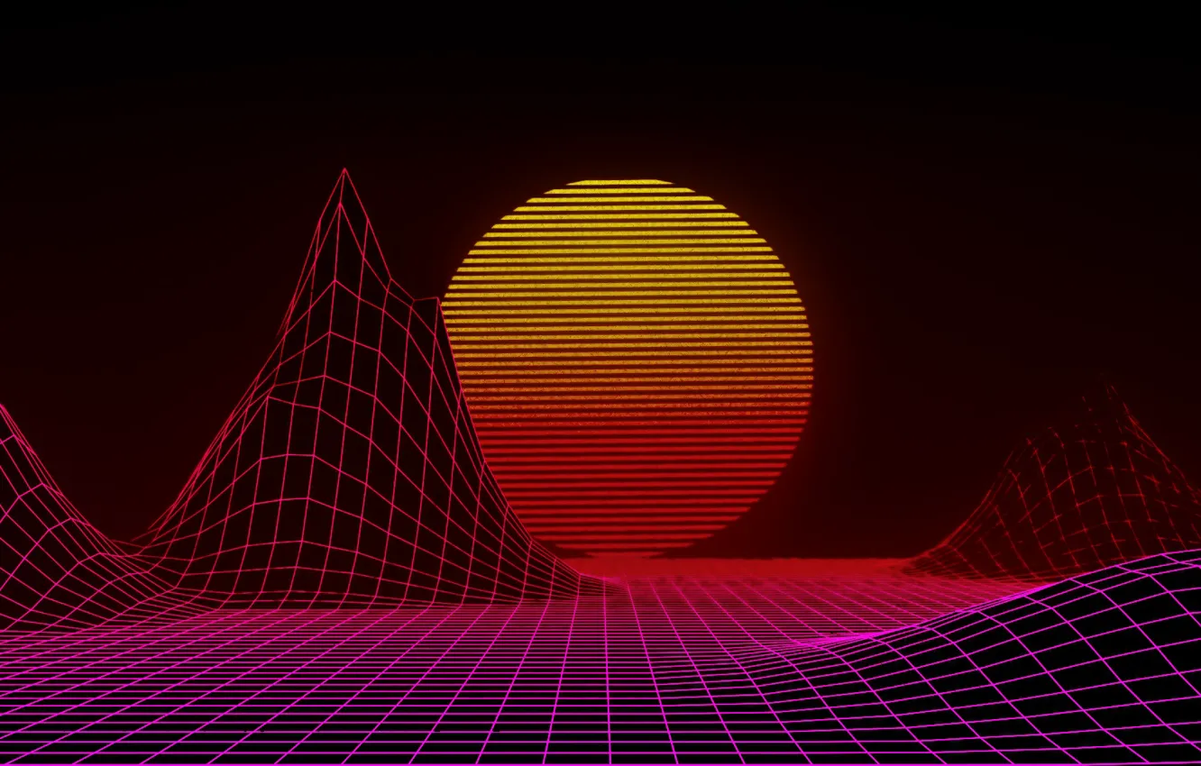 Photo wallpaper The sun, Music, Star, Style, Background, 80s, Style, Neon