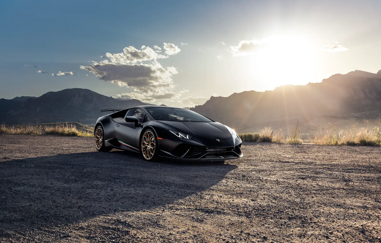 Photo wallpaper Lamborghini, Cloud, Huracan