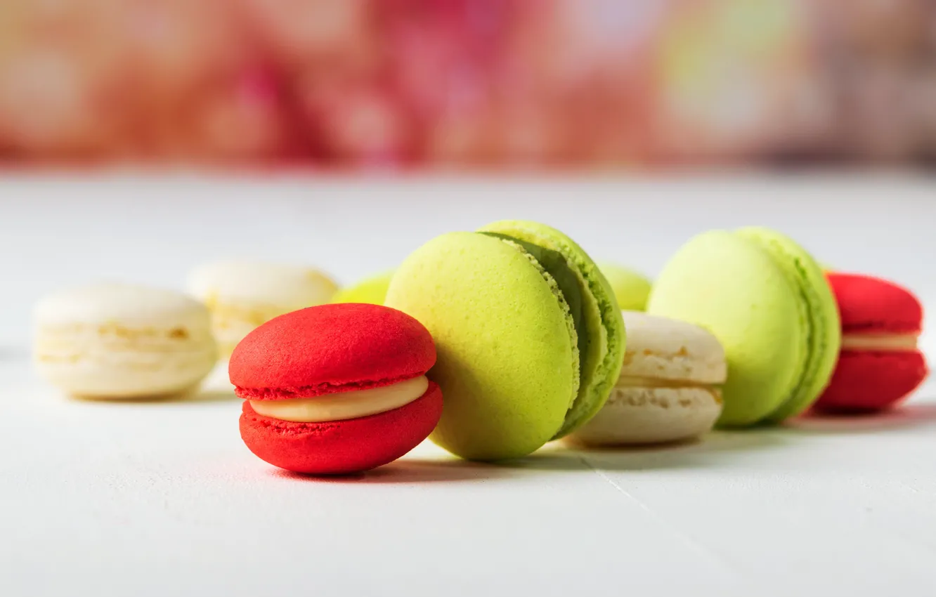 Photo wallpaper cookies, colorful, color, macaron, almond