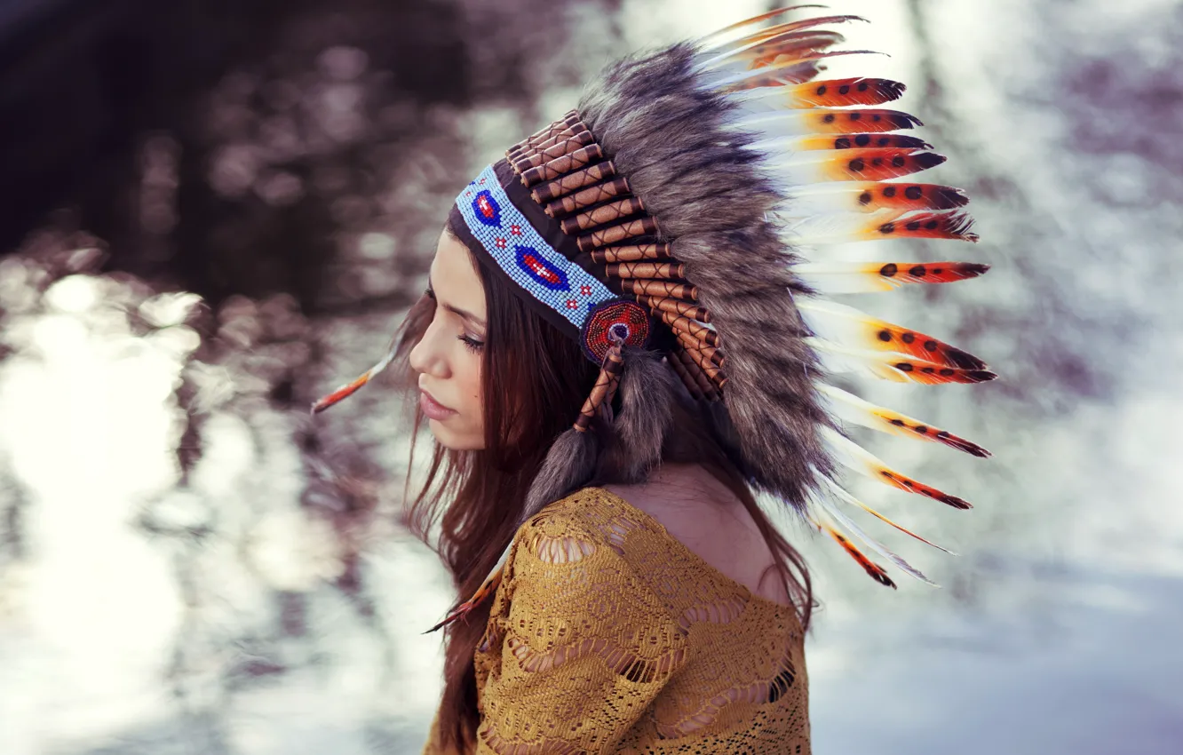 Photo wallpaper girl, pose, background