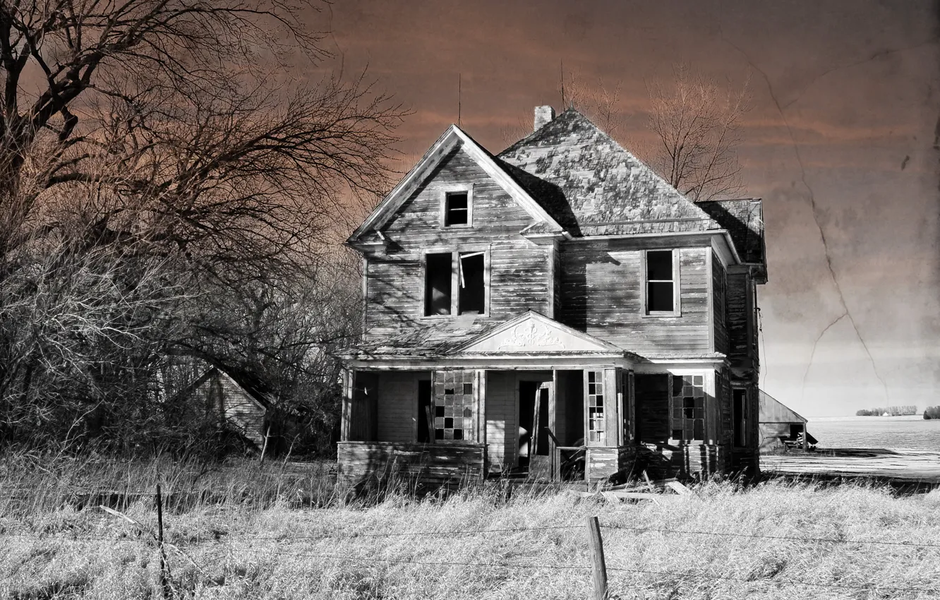 Photo wallpaper landscape, style, home