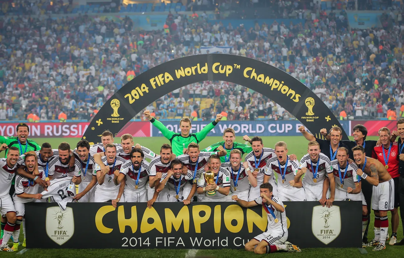 Photo wallpaper world, end, Germany, cup, happiness, champion, 2014