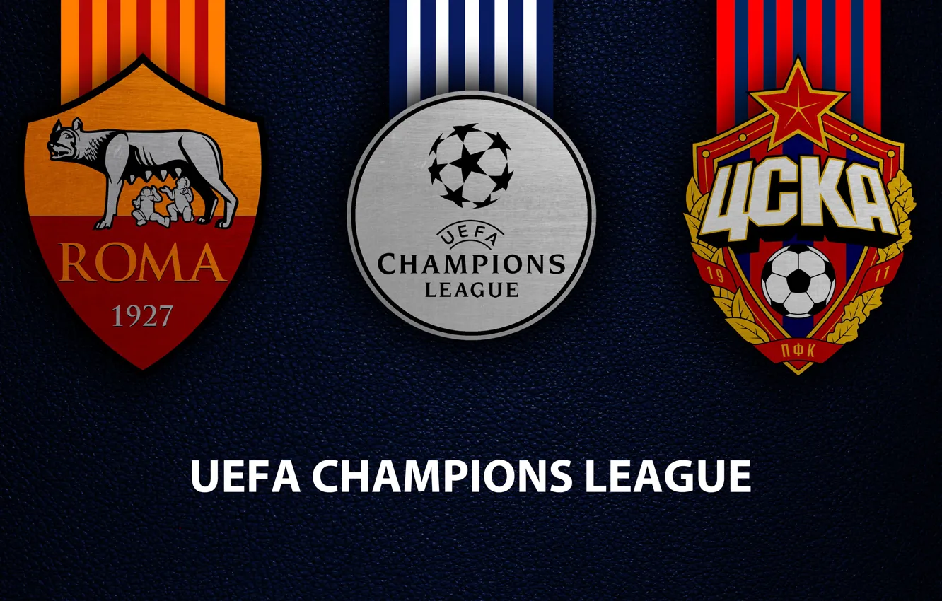 Photo wallpaper wallpaper, sport, logo, football, AS Roma, UEFA Champions League, CSKA Moscow, AS Roma vs CSKA …