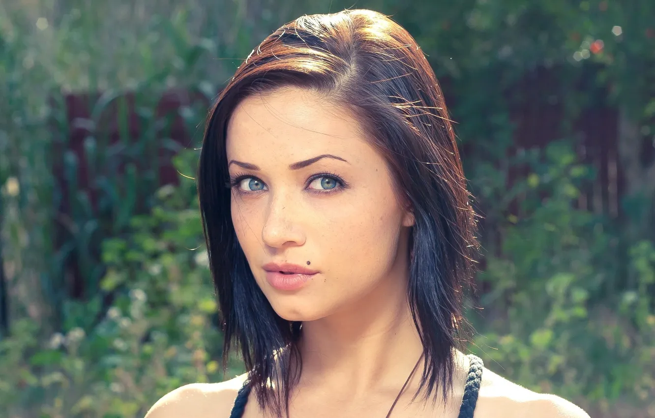 Photo wallpaper girl, beautiful, blue eyes, Sierra Love