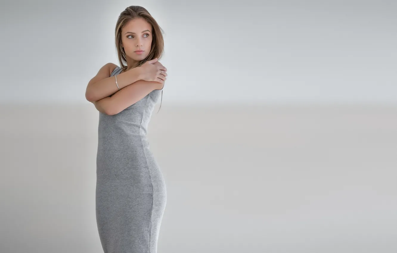 Photo wallpaper girl, background, dress, beauty, bracelet