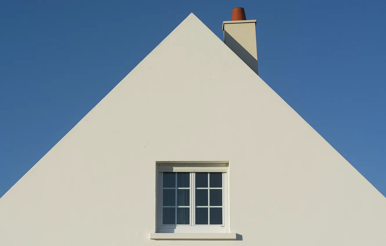 Photo wallpaper roof, house, window