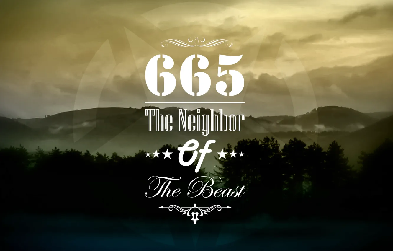 Photo wallpaper forest, fog, Beast, hipster, 665, neighbor