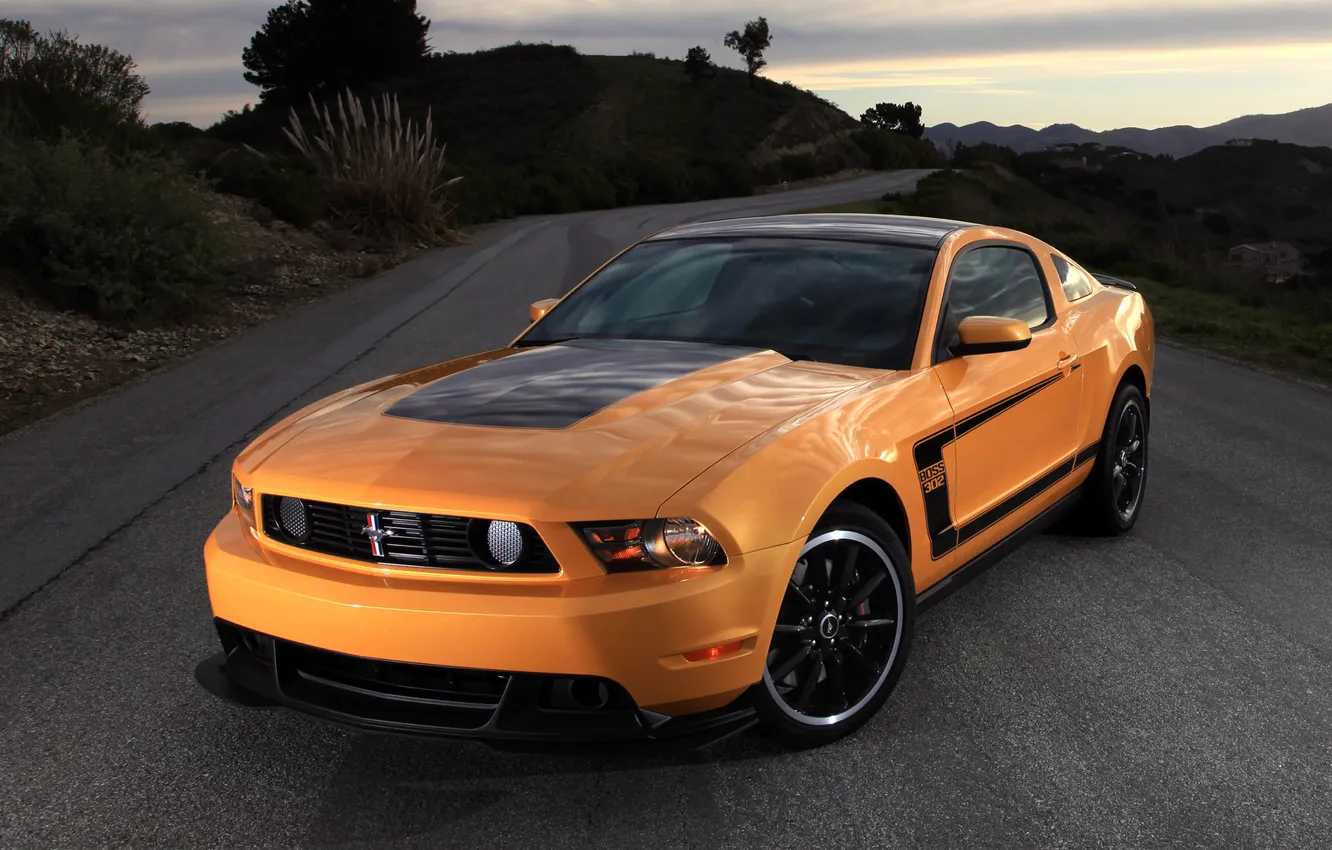 Photo wallpaper machine, auto, Mustang, Ford, Boss 302
