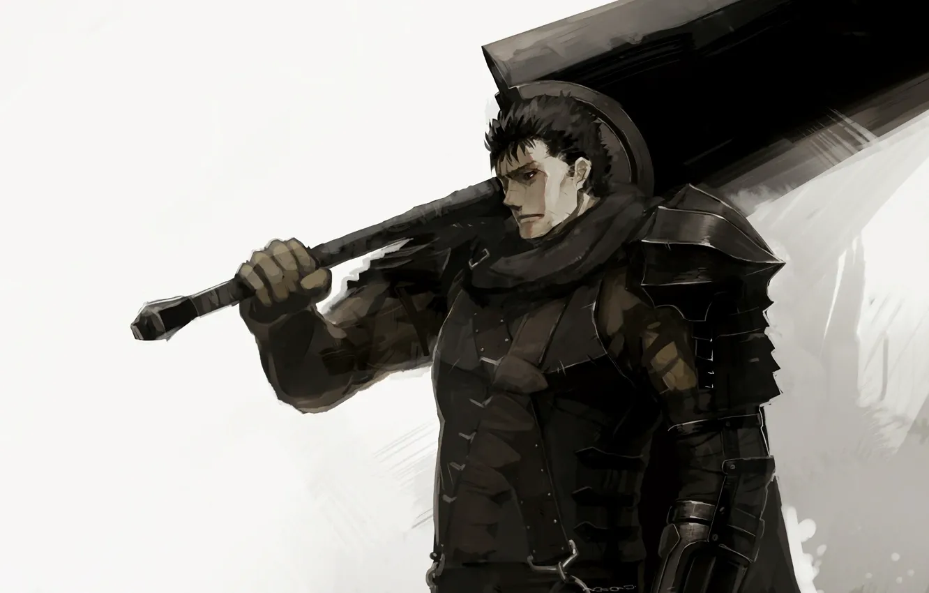 Photo wallpaper sword, game, armor, anime, man, ken, blade, Berserk